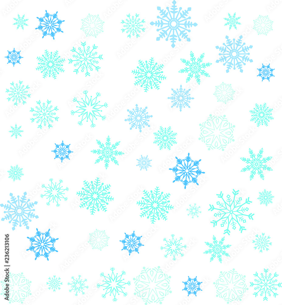 Crystal of snow pattern