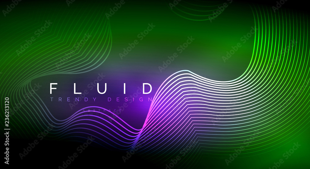 Digital flowing wave particles abstract background Digital flowing wave particles abstract background