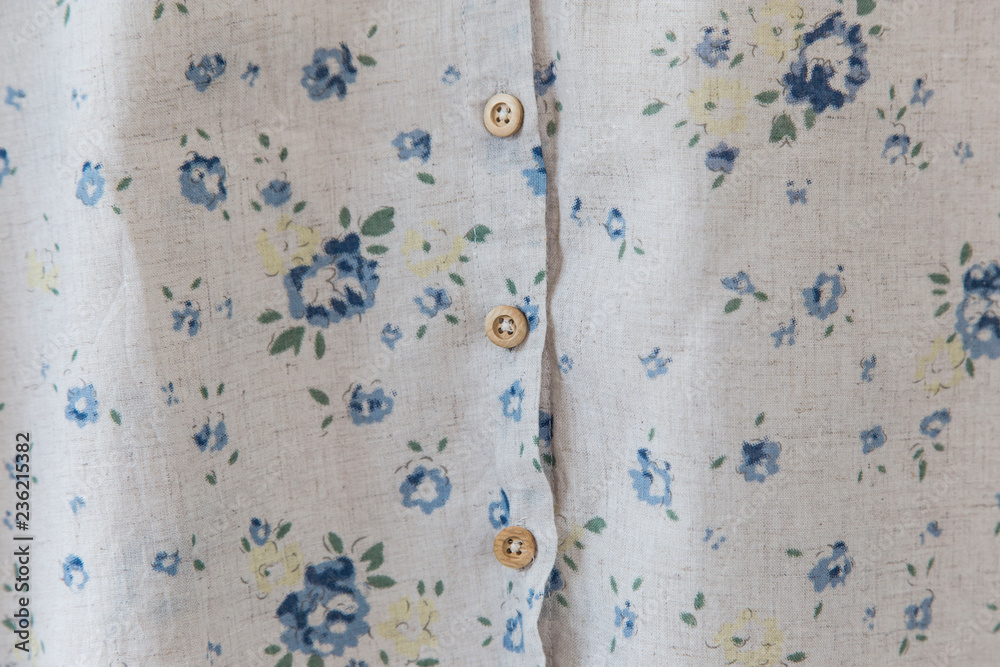 Full frame Wood Button down shirt.close up. Full frame Wood Button down shirt.close up.