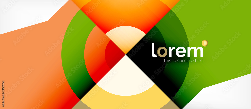Geometric colorful shapes composition abstract background. Minimal dynamic design Geometric colorful shapes composition abstract background. Minimal dynamic design