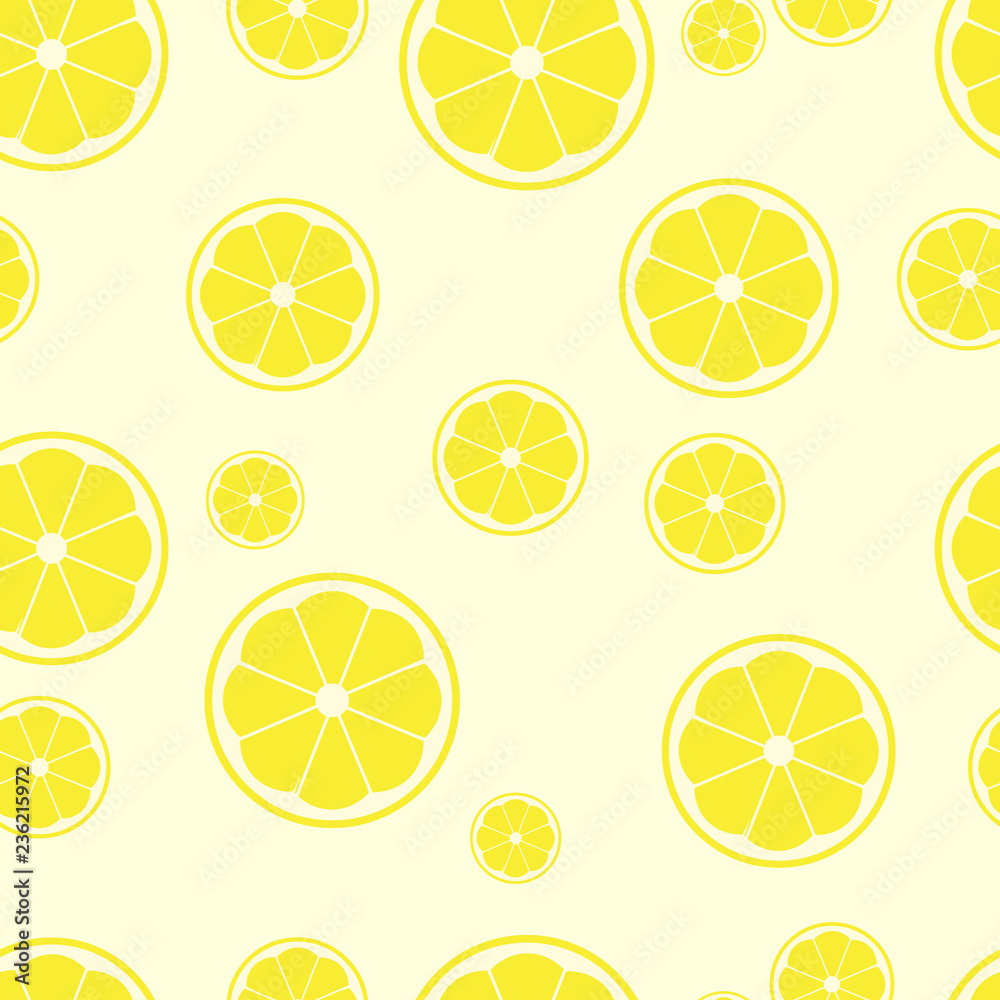 lemon sliced become to seamless pattern background