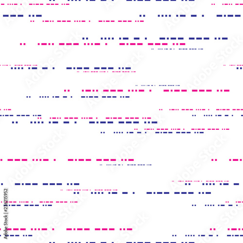 seamless pattern background created by square and rectangle set into morse code Translation: pink are means I love you and blue are means I hate you