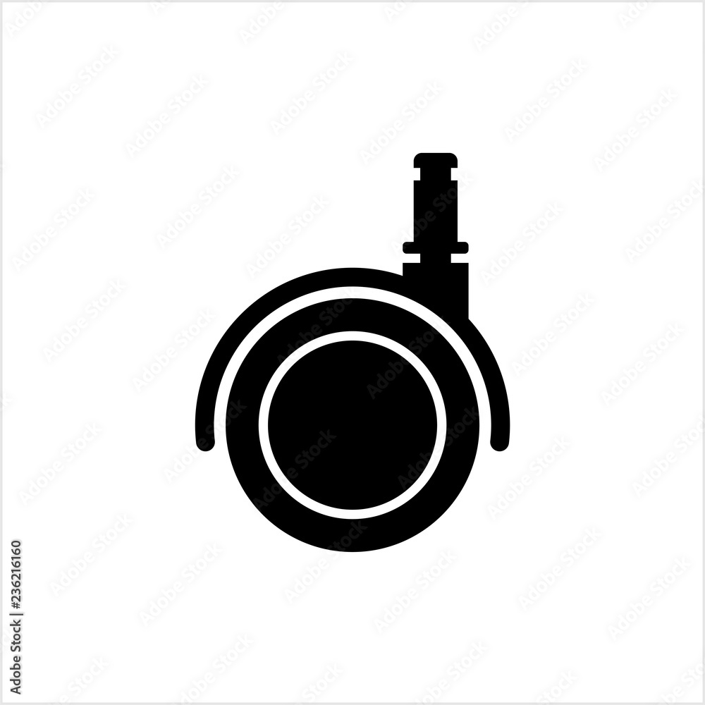 Caster Wheel Icon Caster Wheel Icon