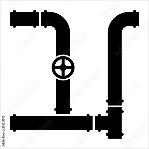 Pipe Icon, Pipe Fitting Icon