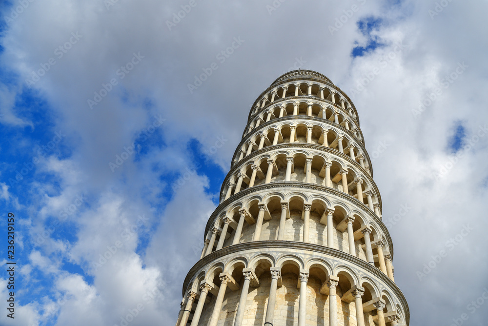 Leaning Tower in Pisa, Italy.