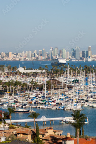 vertical of point loma and san diego bay © David J. Shuler