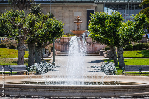 Water fountain in Golden Gate Park  San Francisco  California