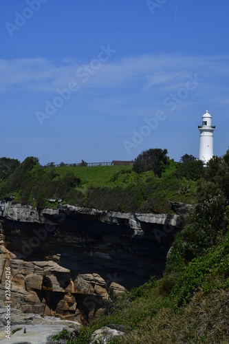 watson bay in a blue sky day