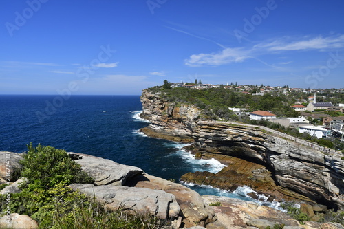 watson bay in a blue sky day