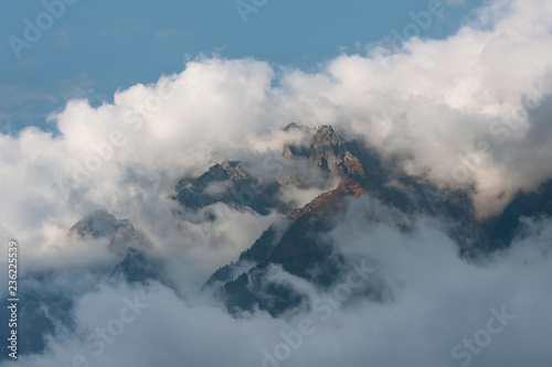 High ice mountain in Nepal