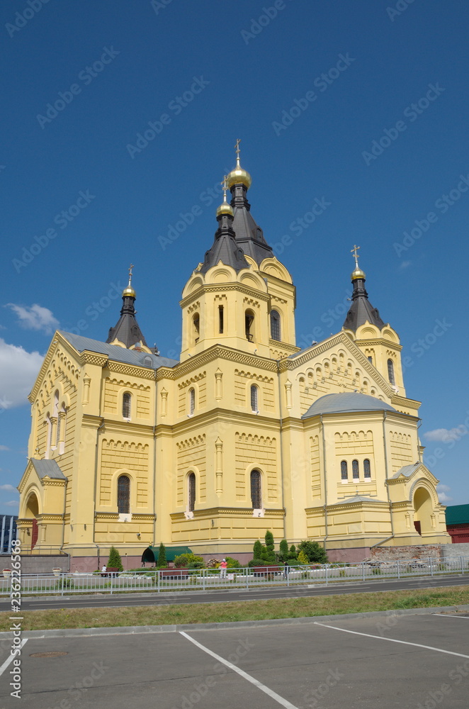 Cathedral of St. Alexander Nevsky in Nizhny Novgorod, Russia. Built in the years 1868-1881 