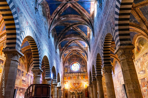 Nave Collegiate Church Santa Maria Assunta San Gimignano Tuscany Italy photo