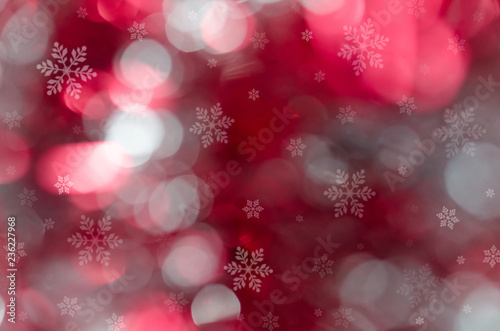 Abstract blurred background with bokeh and stars. Christmas background.