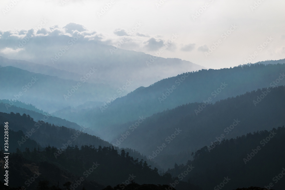 Naklejka premium Mountain Layers