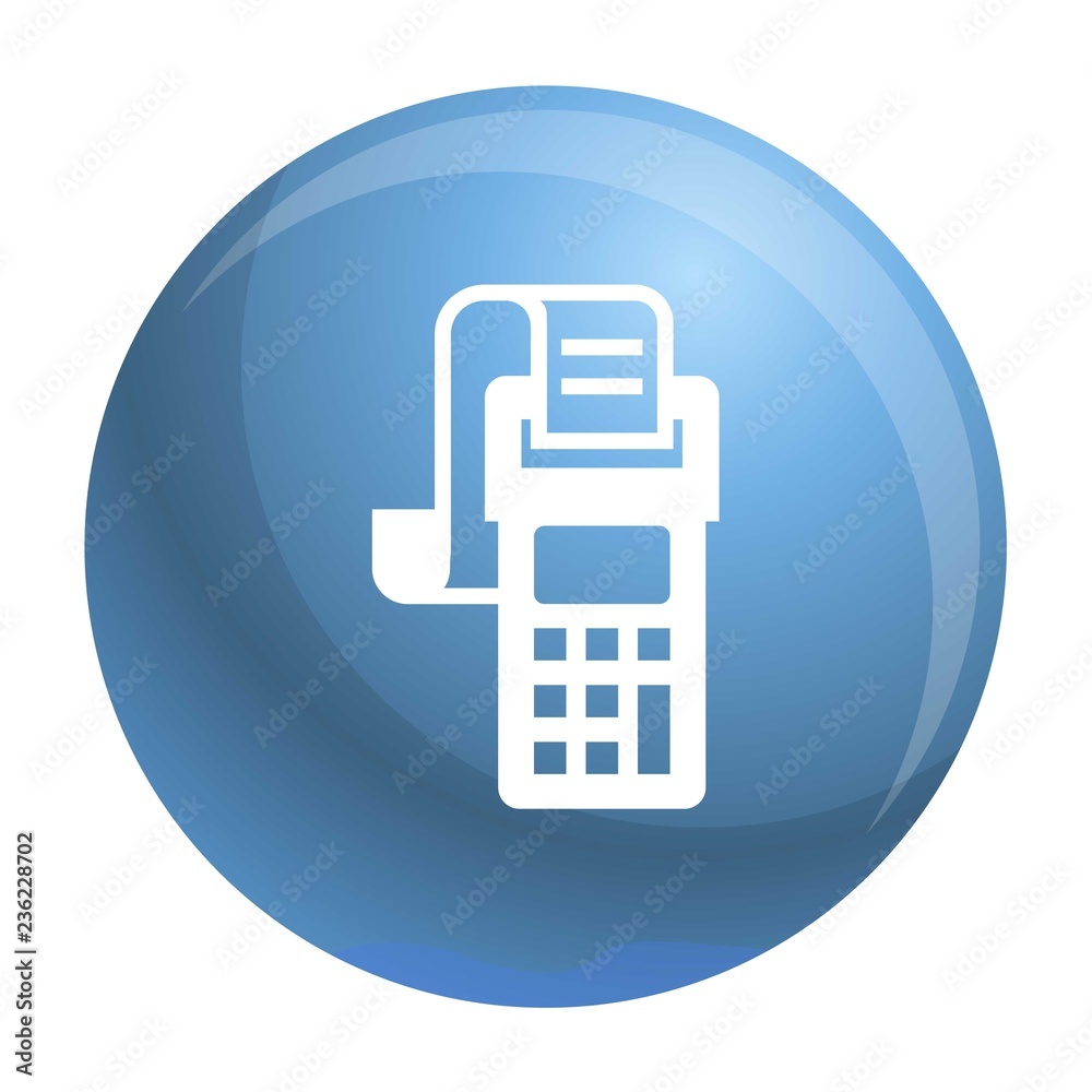 Payment terminal icon. Simple illustration of payment terminal vector icon for web design isolated on white background Payment terminal icon. Simple illustration of payment terminal vector icon for web design isolated on white background