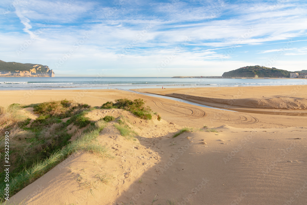 Entrance to Laredo beach between the dunes