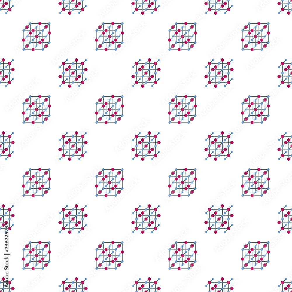 Atomic cube pattern seamless vector repeat for any web design Atomic cube pattern seamless vector repeat for any web design