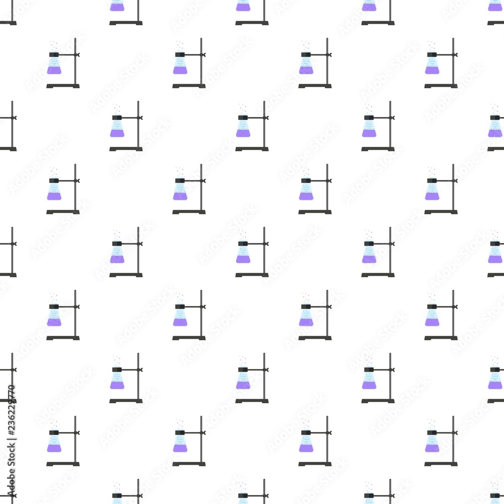 Obraz premium Test tube on stand pattern seamless vector repeat for any web design