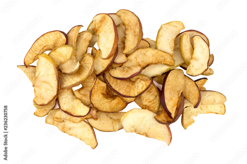 Dried apple isolated on white background. Dried apple isolated on white background.