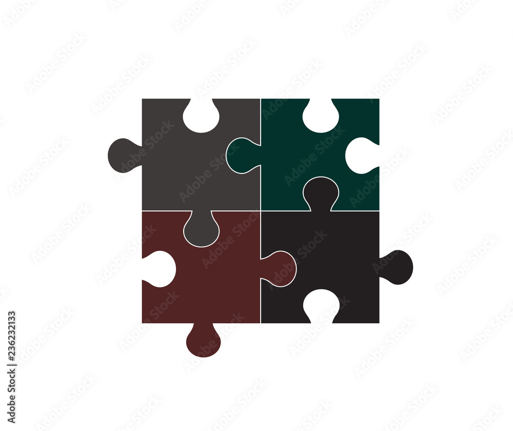 Puzzle Vector Icon. Puzzle Vector Icon.