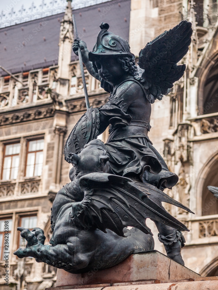 Putto statue in Marienplatz