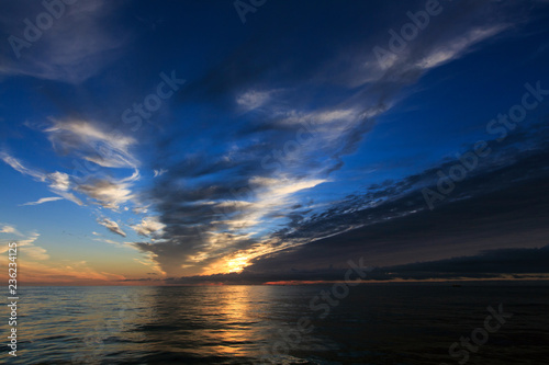 sunset over the sea © Uladzimir
