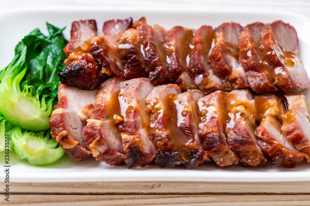 roast barbecue red pork