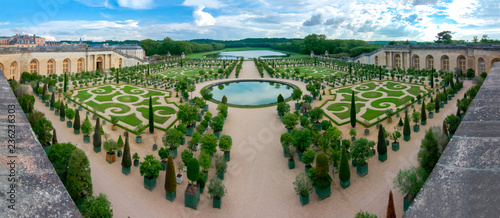 Versailles formal garden, Paris, France photo