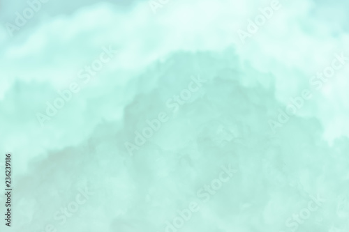 Cloud series : Colorful cotton candy. Soft fog and clouds with a pastel colored mint for background.