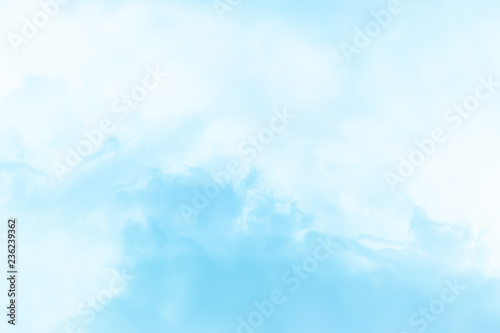Cloud series : Colorful cotton candy. Soft fog and clouds with a pastel colored blue for background.