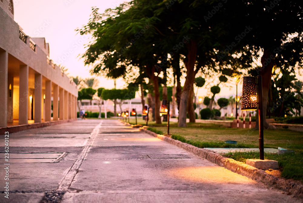 street in the city at night