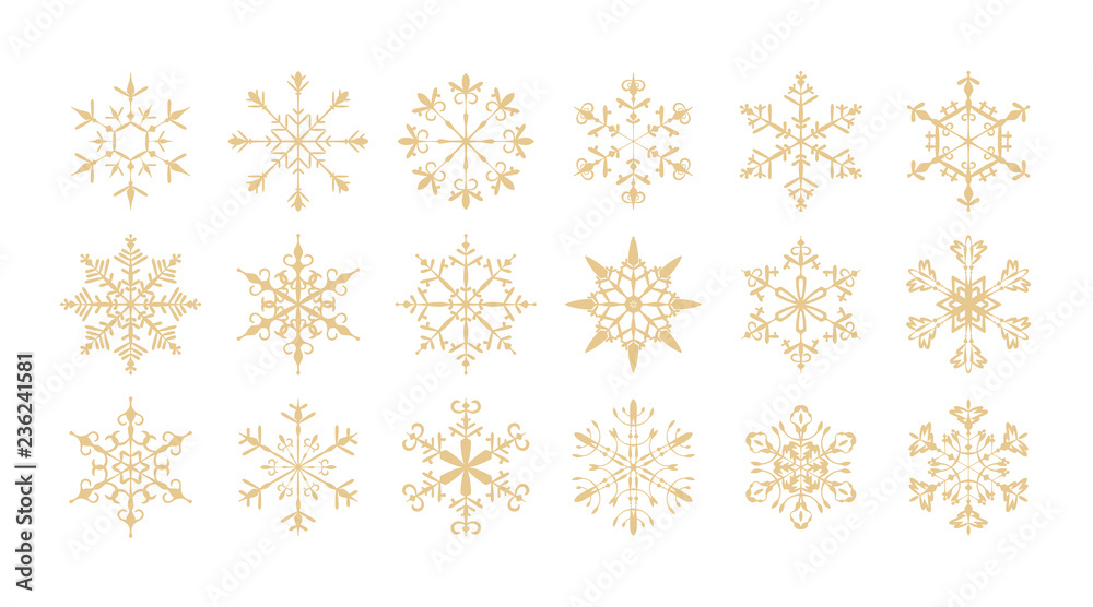 set of snow flake, vector illustration. set of snow flake, vector illustration.