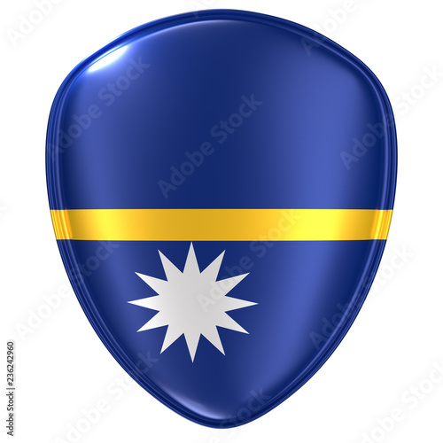 Free Download 3d rendering of a Nauru flag icon. - GFXLoad