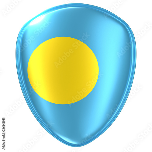 Free Download 3d rendering of a Palau flag icon. - GFXLoad