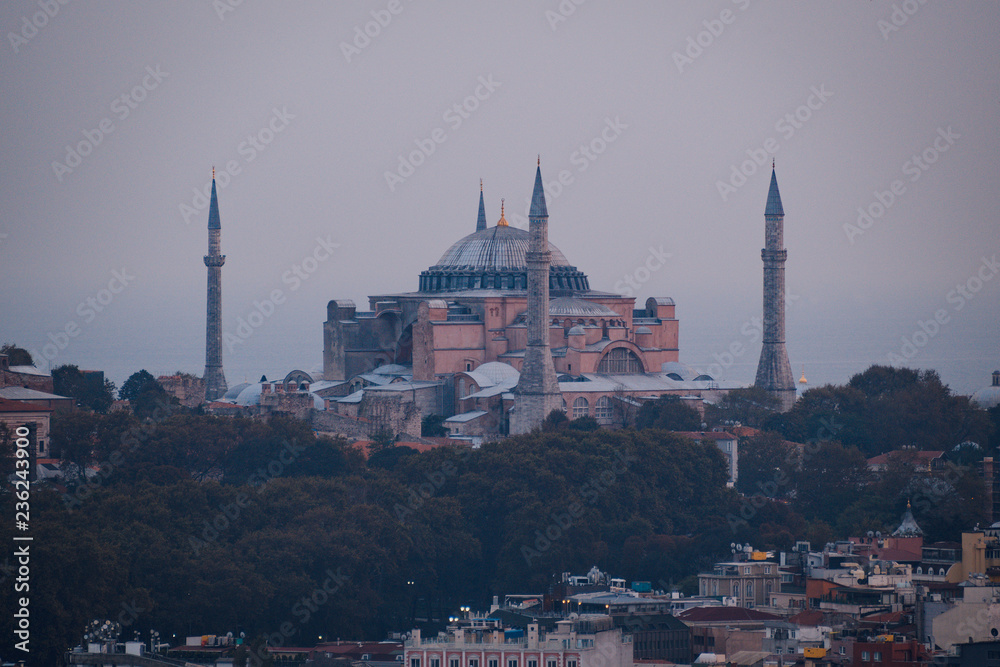Hagia Sophia view from Galata Tower