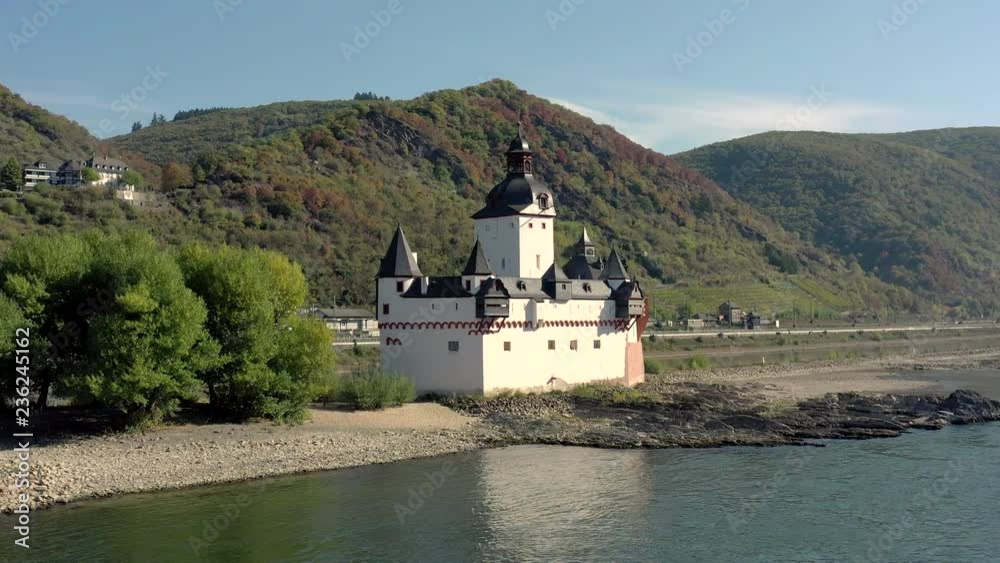 Kaub and Pfalzgrafenstein Castle a Unique Toll on the Rhine in Germany Kaub and Pfalzgrafenstein Castle a Unique Toll on the Rhine in Germany