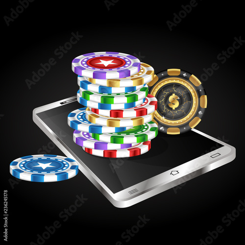 Smartphone and chips for online casino design