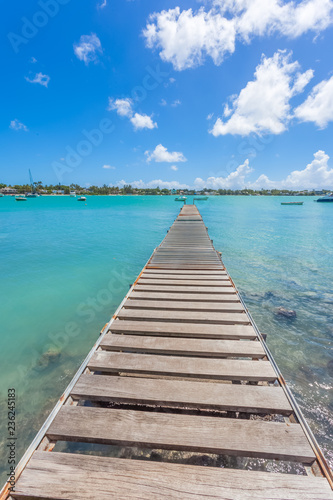 Ponton à Grand-Baie, île Maurice 