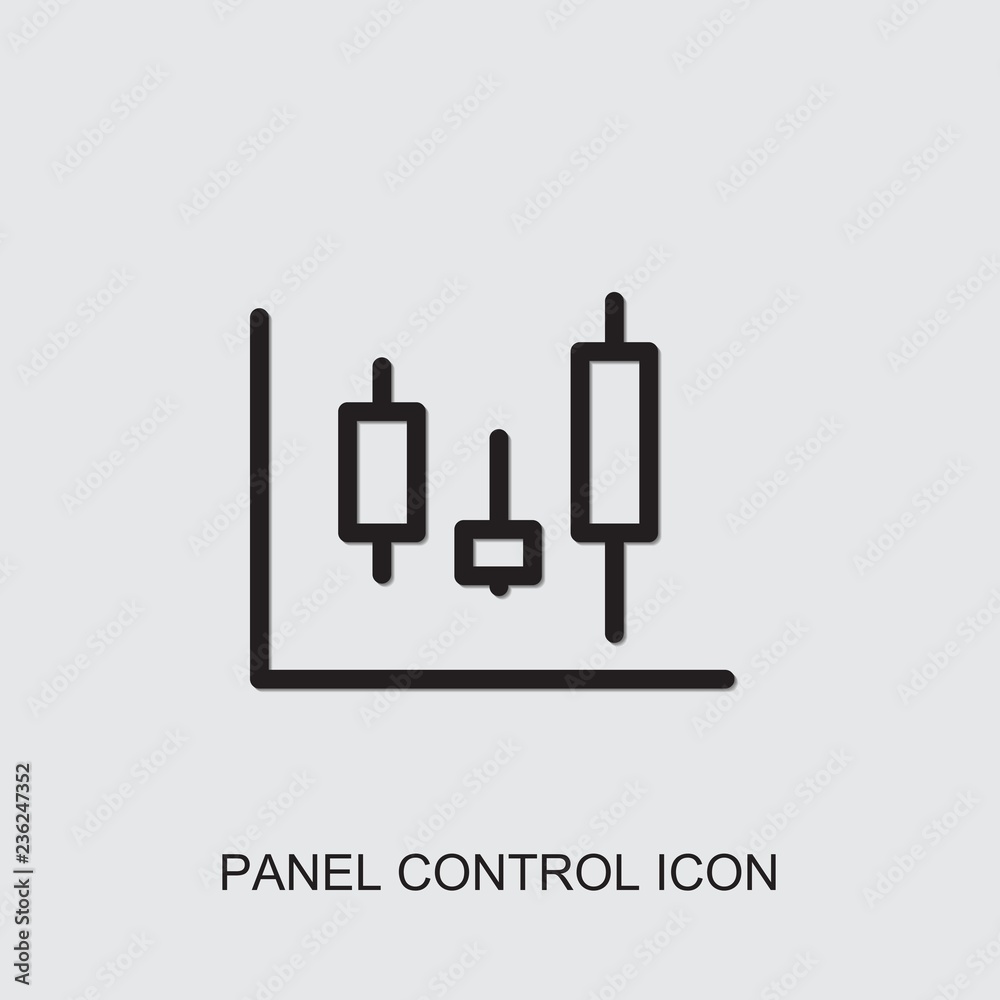 panel control icon. outline panel control icon from finance collection. Use for web, mobile, infographics and UI/UX elements. Trendy panel control icon. panel control icon. outline panel control icon from finance collection. Use for web, mobile, infographics and UI/UX elements. Trendy panel control icon.