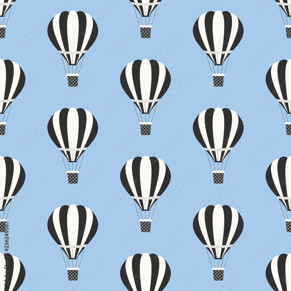 Vintage Hot Air Balloon Pattern