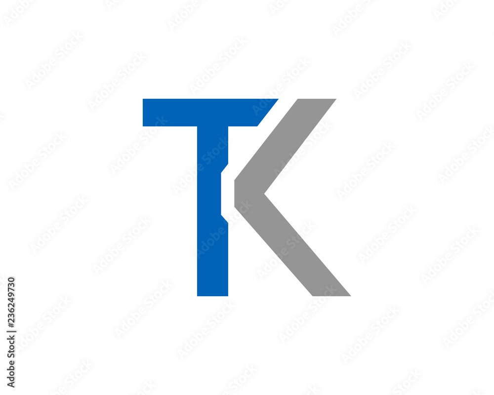 TK Letter Logo Design Template Vector TK Letter Logo Design Template Vector