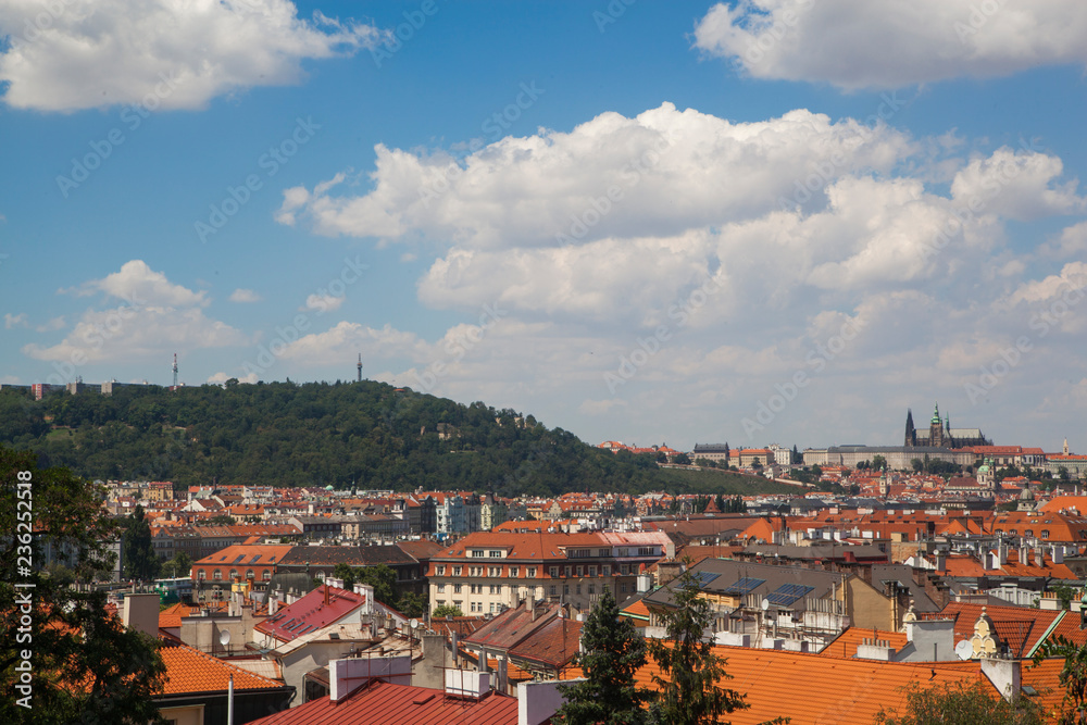 View to a city of Prague