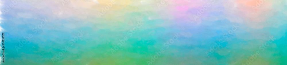 Illustration of abstract Blue, Red And Green Watercolor Wash Banner background.