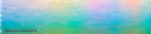 Illustration of abstract Blue, Red And Green Watercolor Wash Banner background.