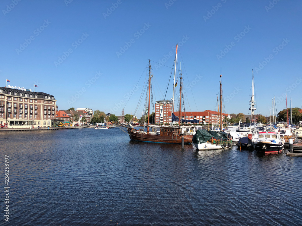 The old inland port in Emden