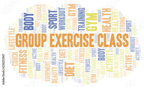 Group Exercise Class word c...