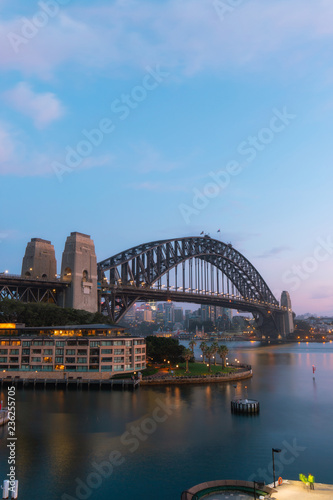 Sydney Harbour Bridge morning view with clear sky. © AlexandraDaryl