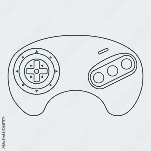 Gamepad icon Videogame cont...