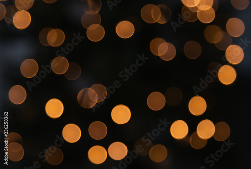Abstract background with beautiful orange color bokeh design