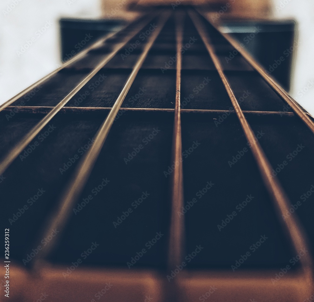 Strings of a classical guitar Strings of a classical guitar